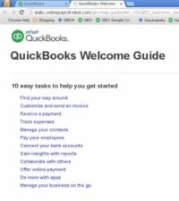 9 Partes de la página principal de la compañía en línea de QuickBooks