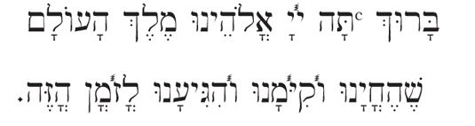 ���� - Una bendición básica en hebreo