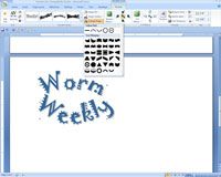 Adición wordart en Word 2007