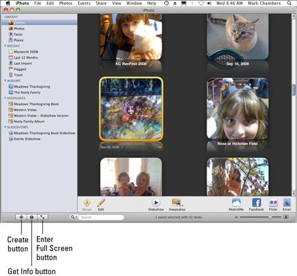 ���� - Una visión general de iPhoto en mac os x snow leopard