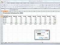 La aplicación de un estilo de tabla a una tabla de Excel 2007