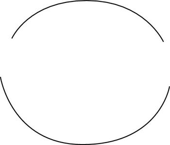 Incluso con piezas faltantes, usted todavía puede decir que esta imagen es un círculo.