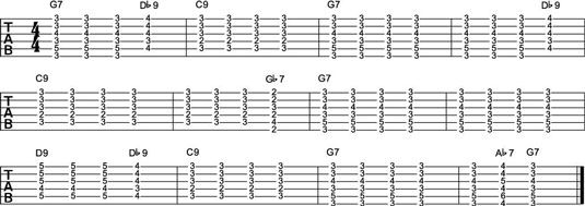 Conceptos básicos de los acordes de paso en el blues y el funk guitarra