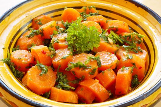 Estofado de zanahorias comino-cilantro receta