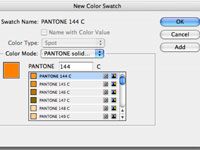 Elija el color de bibliotecas de muestras CS5 InDesign