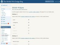 Elija widgets para mostrar en tu blog