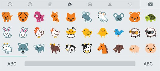 ���� - La elección de un emoji hangouts en su tablet Android