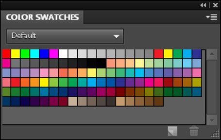 Elegir y almacenar colores en el panel Muestras de color.