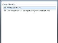 Configuración de herramientas y la configuración de Windows Defender