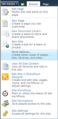 Crear nuevas listas en su sitio de grupo de SharePoint 2010