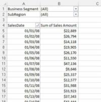 Crear vistas de tabla pivote por mes, trimestre, año para los informes de Excel