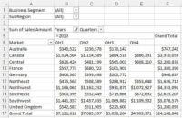Crear vistas de tabla pivote por mes, trimestre, año para los informes de Excel