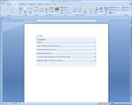 Creación de una tabla de contenidos en Word 2007