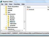 Personalizar el protector de pantalla de Windows cintas con ajustes de registro