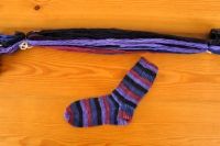 Dye madejas Auto- rayas: 5 pasos para el teñido de hilos para calcetines a rayas