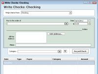 Introduzca la información en un formulario de verificación en Quicken 2012