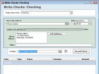 Introduzca la información en un formulario de verificación en Quicken 2012