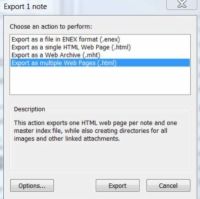 Evernote: cómo exportar desde un PC