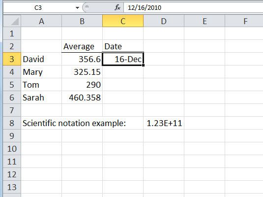 Excel reconoce fechas en las que se introducen en un formato familiar.