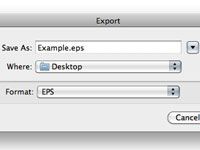 Exportación eps archivos de InDesign en suite creativa 5