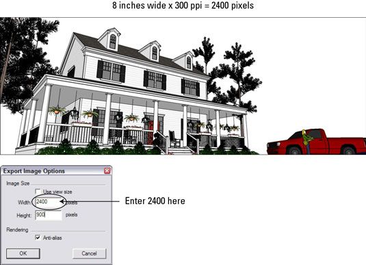 ���� - Exportación de Google SketchUp 8 imágenes para impresión