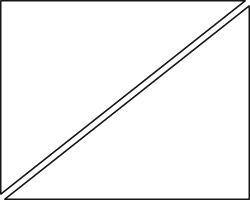 Dos triángulos rectángulos hacen un rectángulo, por lo que el área de cada triángulo es la mitad del área del rectangl