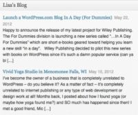 Siga las actualizaciones en el módulo de blog de WordPress en el salpicadero