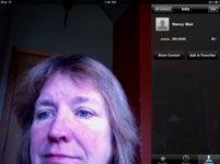 Para las personas mayores: aceptar una llamada FaceTime en el iPad 2