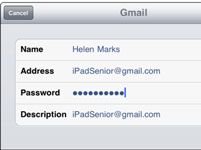 Para las personas mayores: Añade un e-mail al ipad 2