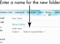 Para las personas mayores: crear carpetas de correo electrónico en Windows Live Hotmail