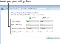 Para las personas mayores: personalizar un plan de energía de Windows 7