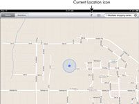 Para las personas mayores: mostrar ubicación actual con el ipad's google maps