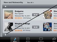 Para las personas mayores: explorar iTunes en el iPad 2