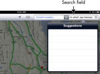 Para las personas mayores: encontrar cualquier lugar con el ipad's google maps