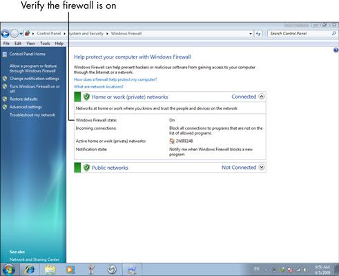 ���� - Para las personas mayores: cómo habilitar el servidor de seguridad de Microsoft Windows