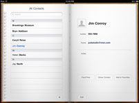 Para las personas mayores: gestionar los contactos con el ipad 2