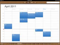 Para las personas mayores: revisar su calendario ipad 2