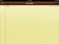 ���� - Para las personas mayores: tomar notas en el iPad 2