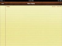 Para las personas mayores: tomar notas en el iPad 2