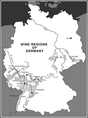 Las regiones vinícolas de Alemania. [Crédito: & © Akira Chiwaki]