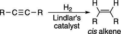 Usando Lindlar's catalyst to make <i>cislt;. / i> alqueno 