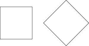 Ambas formas son cuadrados.