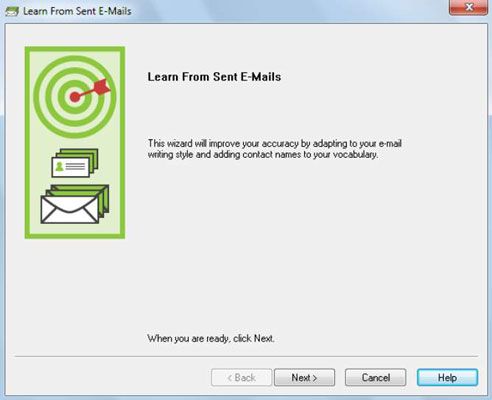 ���� - Cómo NaturallySpeaking puede aprender de los e-mails enviados