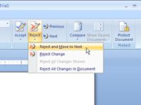 Cómo aceptar o rechazar los cambios en documentos de Word 2007