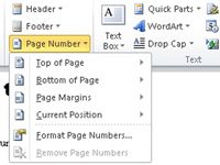 Cómo agregar un número de página automático a una palabra 2,010 documento