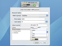 Cómo agregar un contacto de iChat en Mac OS X Snow Leopard