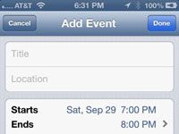 Cómo agregar entradas de agenda en su iphone 5