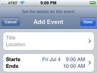 Cómo agregar las entradas del calendario en tu iPhone