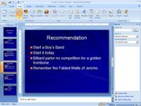 Cómo agregar imágenes prediseñadas a una presentación de PowerPoint 2007