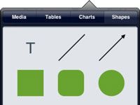 Cómo agregar formas a un documento de iWork en el iPad